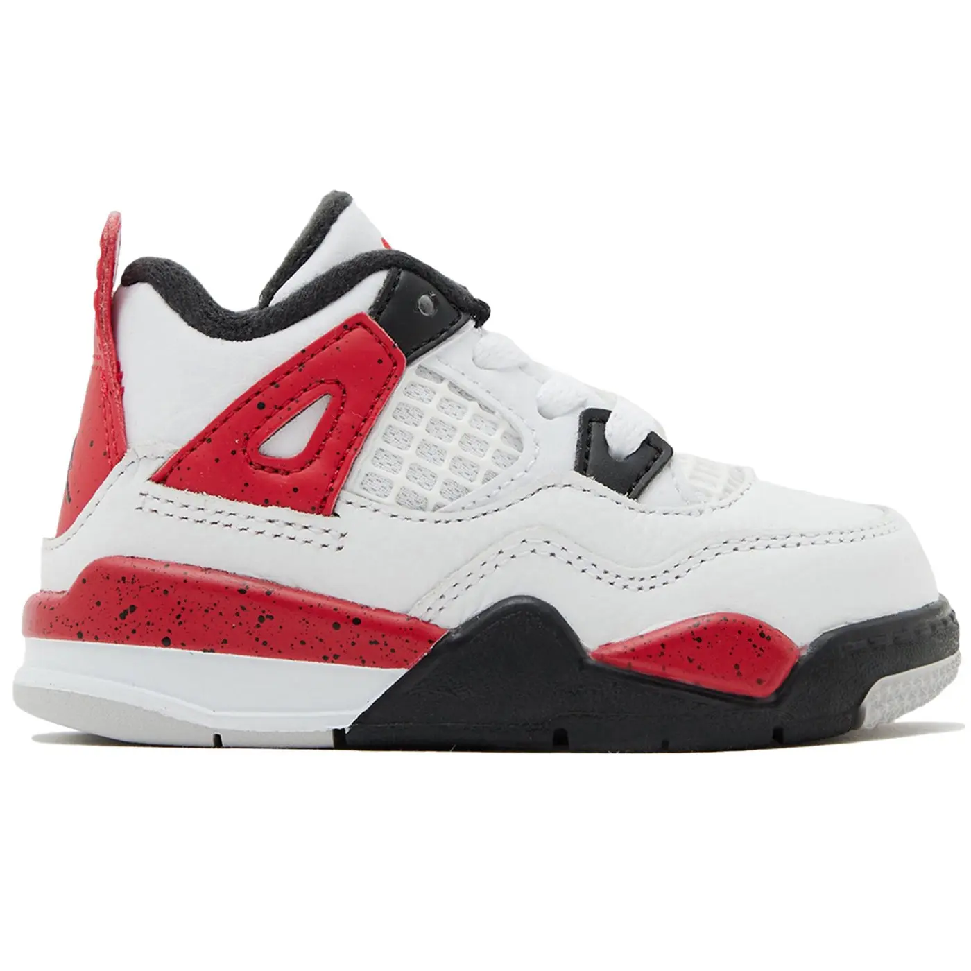 Air Jordan 4 Retro Red Cement TD Toddler Sneakers BQ7670-161 | Basketball Shoes Kids