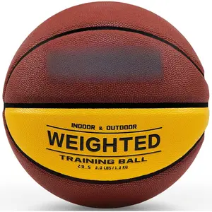 Weighted Basketball, 2.2/3/3.3LBS 28.5"/29.5" Trainer Heavy Basketballs Made of Composite, Indoor Outdoor  Ball for Improving Handling Dribbling Rebounding