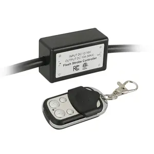 Sunpie Remote Control Wiring Harness Kit for Rock Lights, In-line Fuse Holder,4 Leads,ON-OFF-Strobe , DC12V-16V