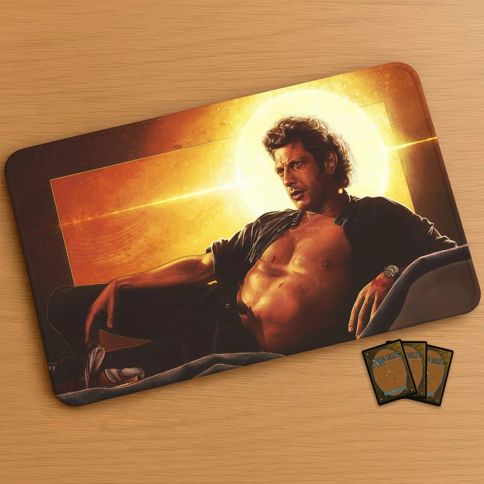 Life, uh... Finds a way... Mousepad and Desk Mat Funny Magic the Gathering Playmat MTG