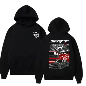SRT Muscle Car Hoodie – Hellcat Inspired Racing Graphic Pullover, Street Racing Inspired Hoodie for Car Enthusiasts & Mopar Fans, Unisex Performance Style