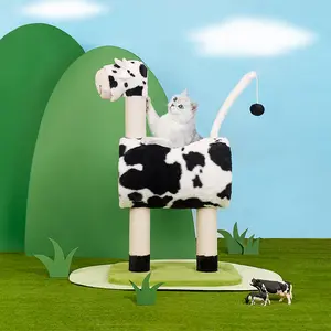 ZEZE Cow Cat House - Comfortable Design for Cats, Ideal for Indoor Use