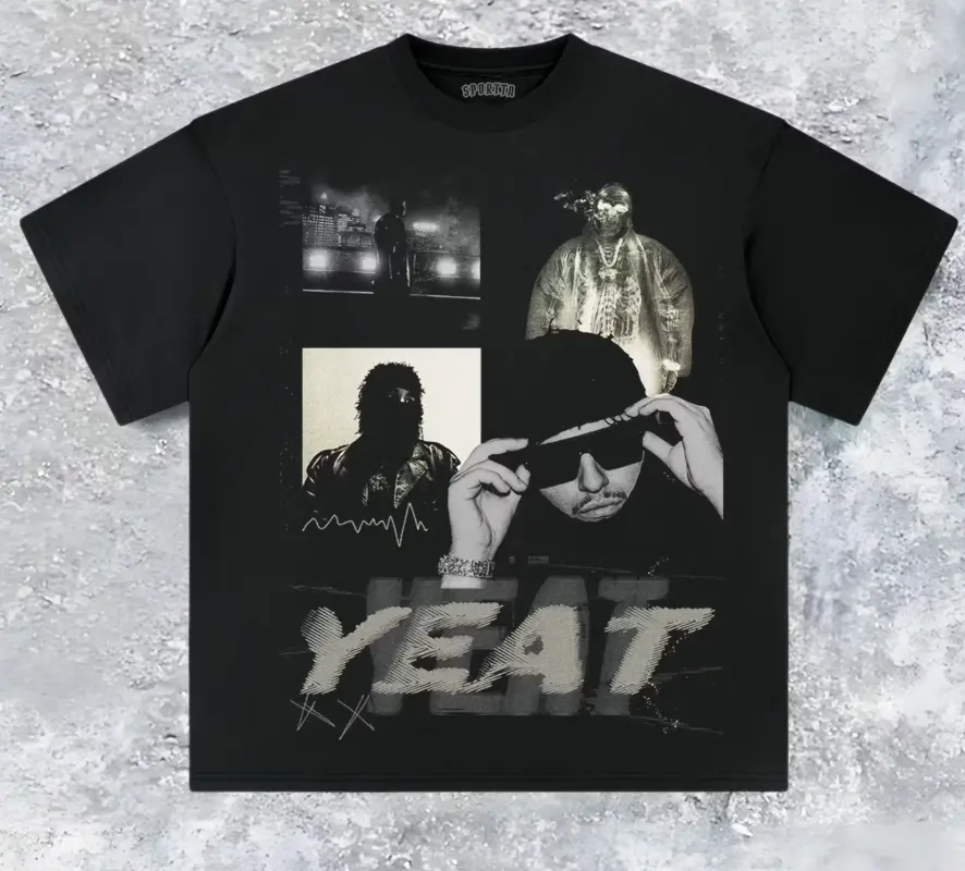 Youth & Adults Yeat Retro T-Shirt, Vintage Hip Hop Graphic Tee, Rap Music Fan Shirt, Concert Streetwear, Unisex Apparel