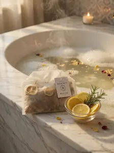 Bloom Bath Herbal Tea Bag Set – 6 Botanical Bath Sachets