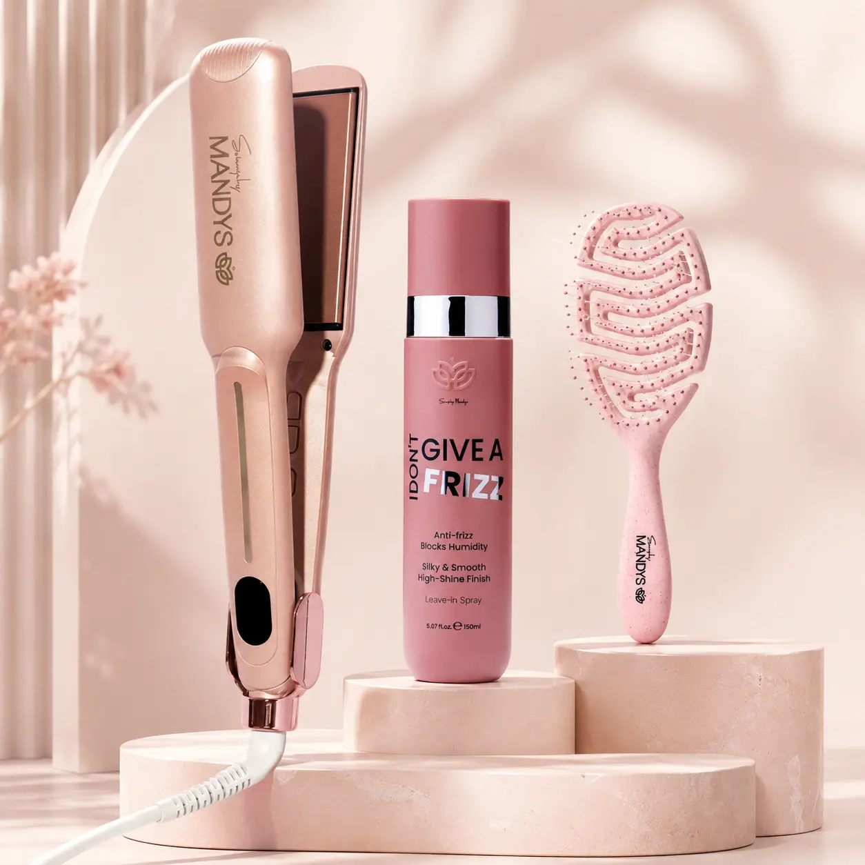 Simply Mandys Frizz Away Flat Iron Set