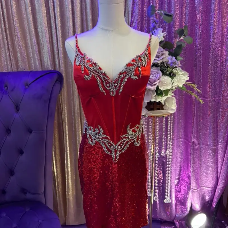 Portia and Scarlett Red Homecoming Dress for Teen Girls
