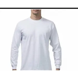 Pro Club Men's Heavyweight Long Sleeve T-Shirt White