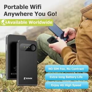 Portable Travel 4G Wi-Fi WiFi Mini Global Router Upgraded premium version  No SlM Card Needed Upgraded Mobile Hotspot with Free 1GB Data Smart AppControlled Perfect for Home/RV/Travel/Outdoor/ Car Wireless WiFi portátil Router Tri-Band