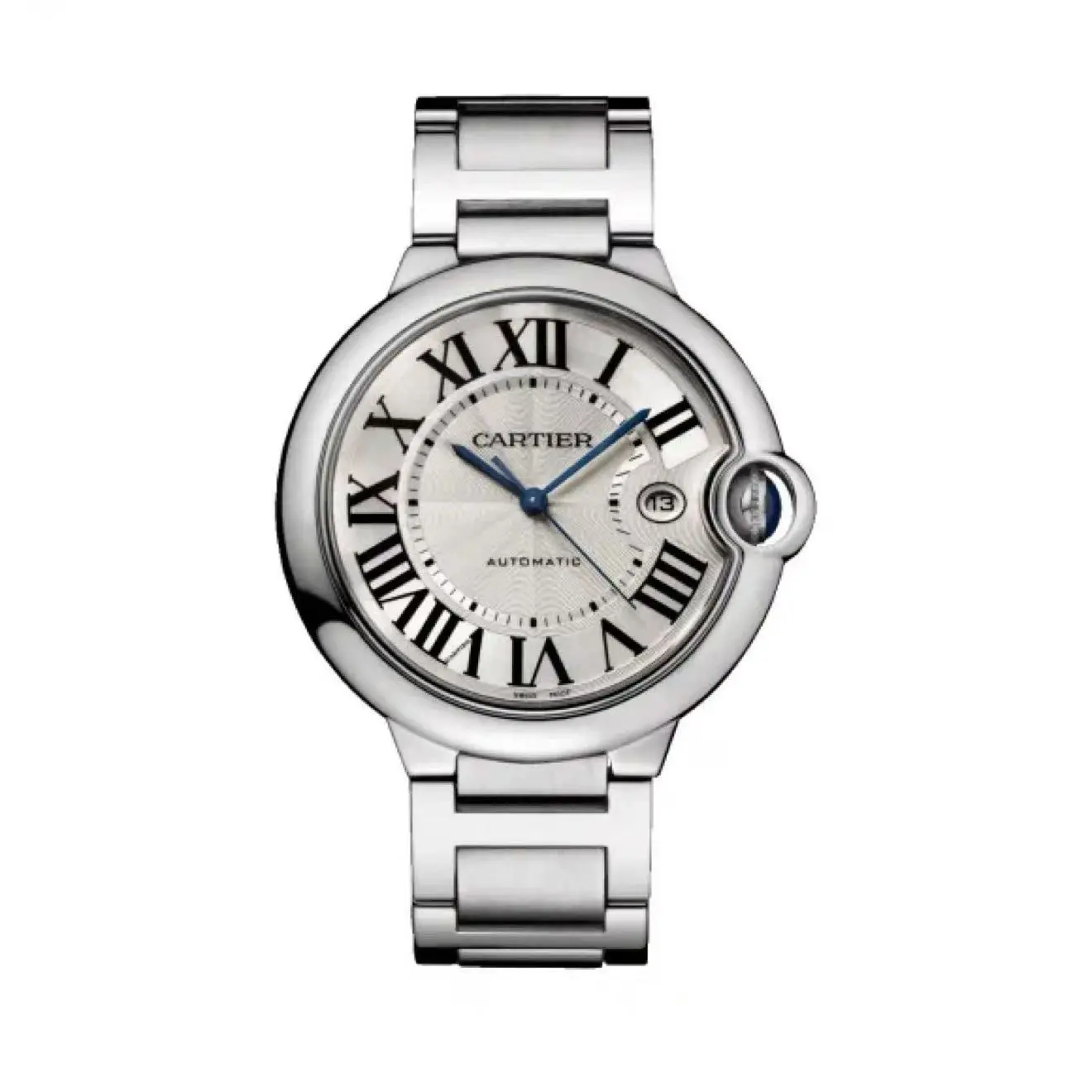 Pre-Owned Cartier Blue Balloon W69012Z4 Self-Winding Automatic Stainless Steel Watch, 42.1 mm Case