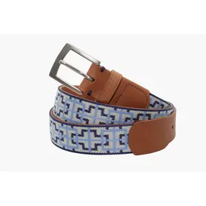 Hanalei Woven Youth Belt - Stone/Navy/Arctic Blue