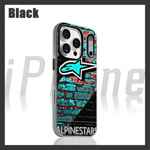 Cool A-Alpinestars fashion Brand Phone Case For iPhone 17 air 16 e 15 14 13 12  Pro Max Plus Purple 2-in-1 Jelly case