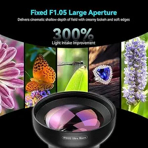 APEXEL 100Ultra Macro Lens - 10X Magnification, 50-110mm Focal Range, F1.05 Aperture, Professional-Quality Images for iPhone, Samsung, Pixel | Enhance Smartphone Photography - Cellphone - Photographic Kit Zoom Lens