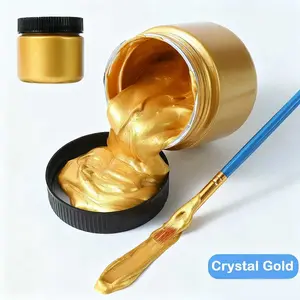 Acrylic Paint 3.38 oz with Glitter Topcoat - Best paint for fall painting on leaves, canvas, crafts, wood, metal, furniture, walls