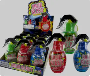 Pack of 12 Kidsmania Sour Blast Candy Spray, Bonbon Snack Sweet Artificial Sugar Candies