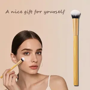 Concealer Paw Brush - Angled for Seamless Application Dual-Sided