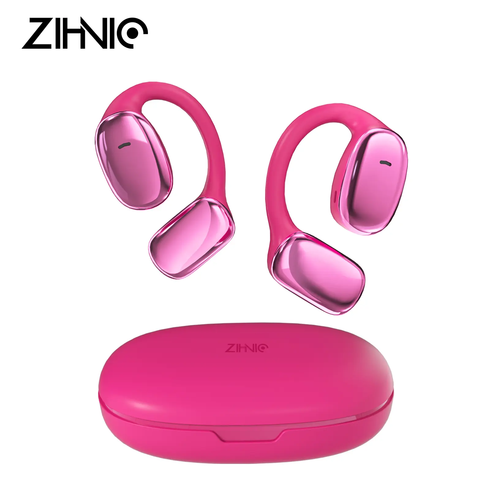 ZIHNIC S11 Open Ear Headphones With Charging Case, Comfort Wireless Earbuds,Bluetooth V5.4