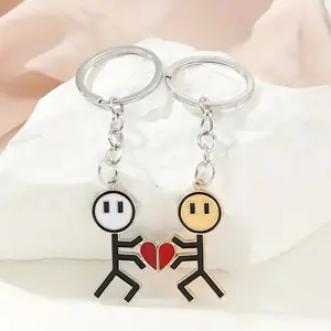Magnetic Heart Couple Keychains – Cute Connecting Love Gift