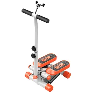 Mini Stepper with Resistance Bands,Steppers for Exercise at Home, Stepper with Handlebar and Phone Stand, Adjustable Height Stair Stepper 330 lb Capacity, Fitness Stepper with LCD Monitor,stepper exercise,exercise equipment,fathersdaygifts step machine