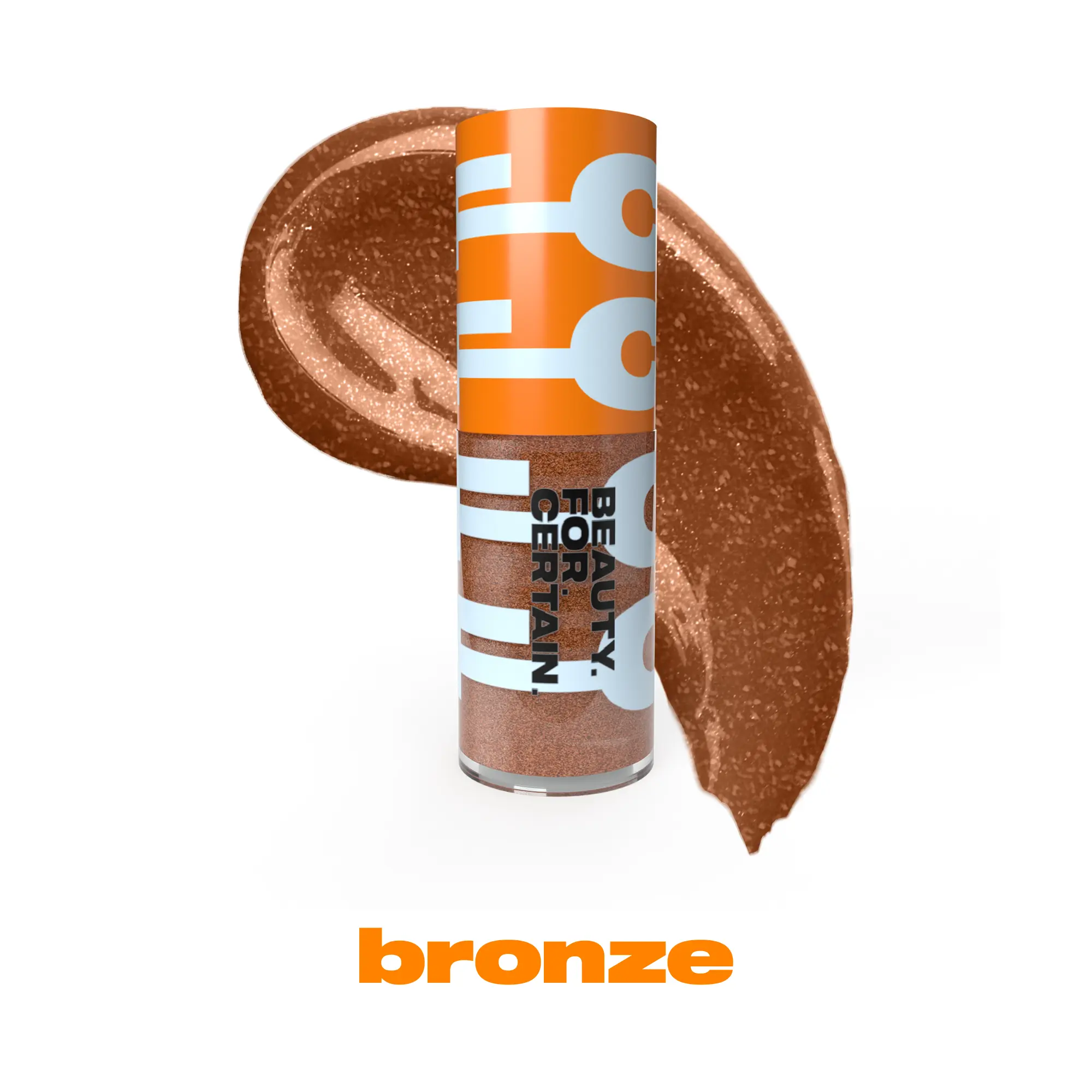 Bronze: Metallic Brown Glitter Color - Lightly Plumping, High-Pigment Lip Gloss for Moisturized and Glossy Lips I love lipgloss