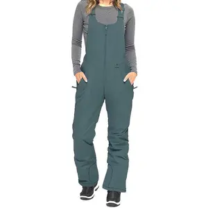 Women’s sleeveless ski jumpsuit with adjustable shoulder strap and side pockets
