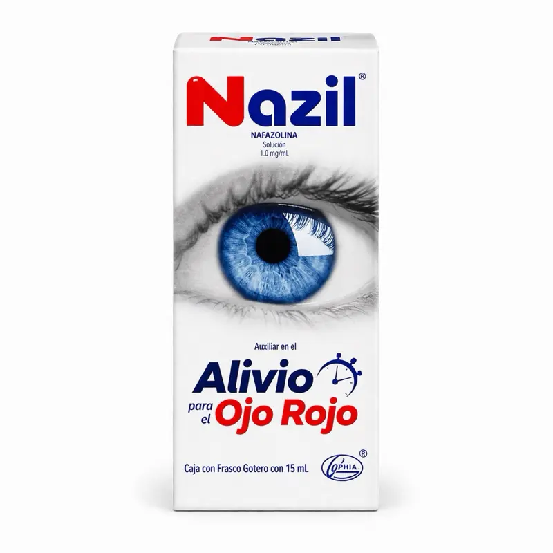 Nazil Eye Drops Box (15 mL) – Red Eye Relief Formula | Solution | Fast-Acting Soothing Eye Care