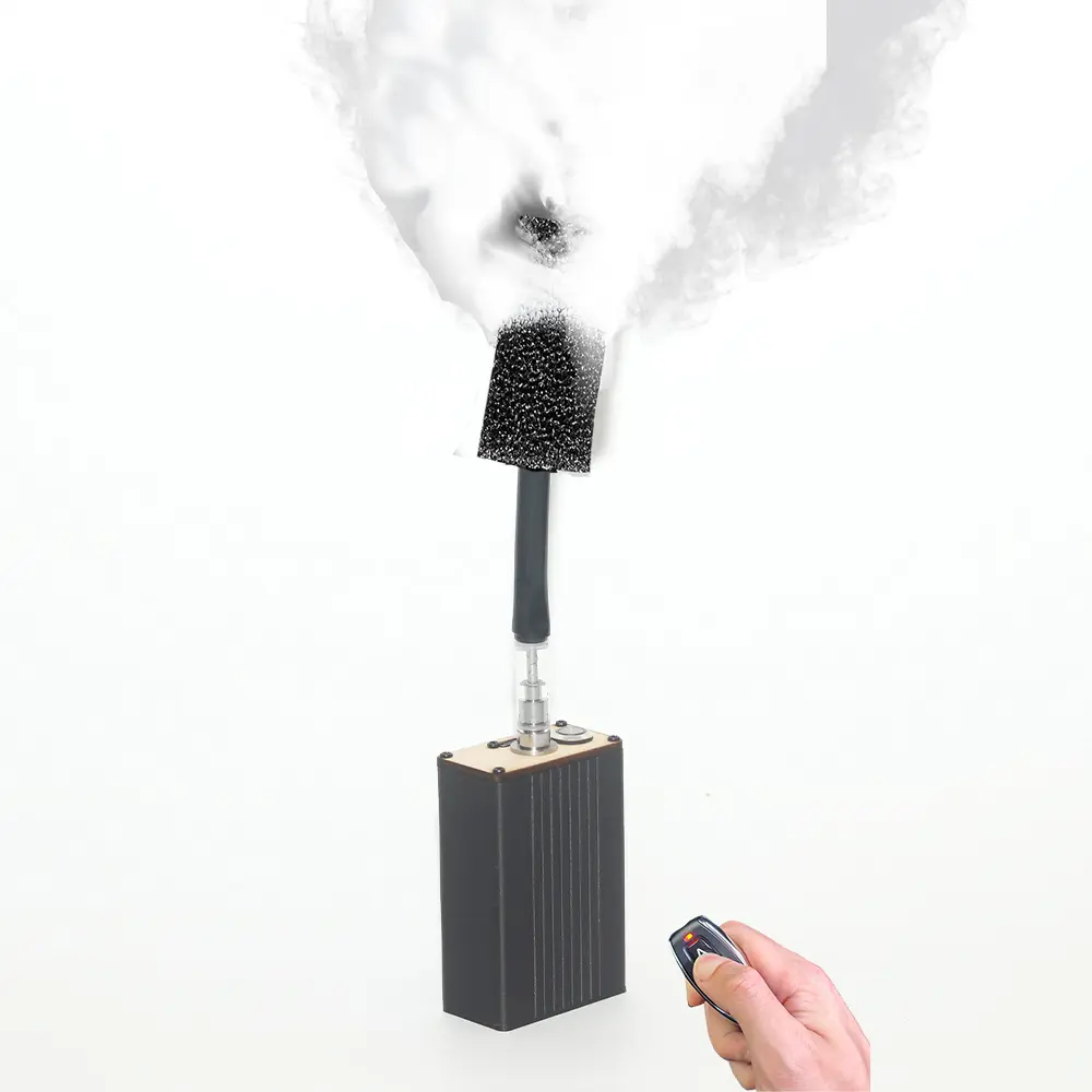 StagesFogger portable fog machine Wireless Remote portable smoke machine handheld Smoke Machine for Festivals,Gift,Magic,Photography,Video,Indoor,Outdoor Events,Parties,Halloween,Air Tesiting, Glass