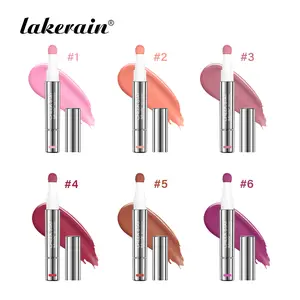 Long-Lasting Liquid Blush Pen, Lip Cheek Tint, Hydrating & Blendable Blush with Sponge Tip, Waterproof & Sweatproof, for Cheek/Lip, Beginner-Friendly, All-Day Wear, 6 Shades  for All Skin Tone