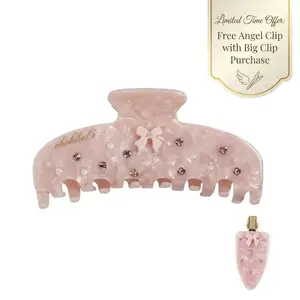 Chelchel's Big Clip in Pink is the New Pink - Handmade Cellulose Acetate Claw Clip