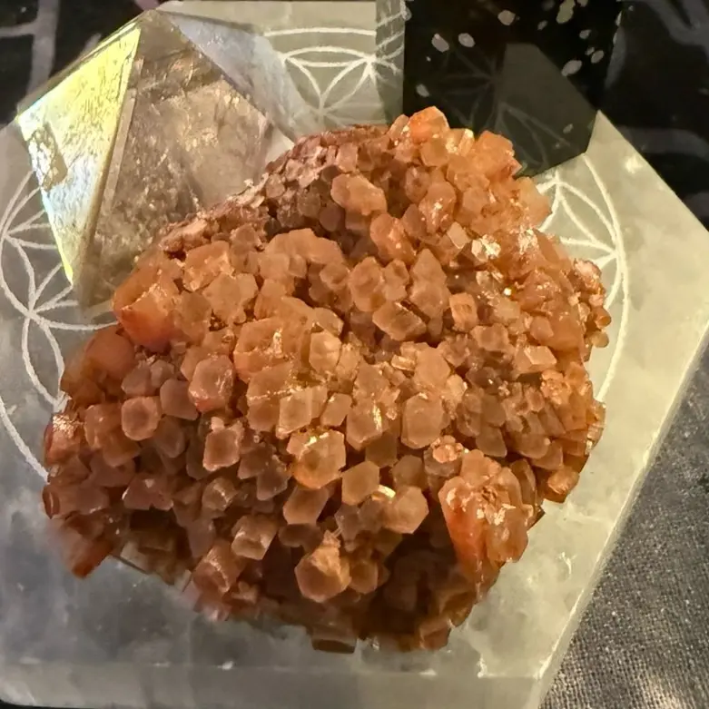 ️ Blessed Red Aragonite Crystal – Grounding, Strength & Energy Balance ️