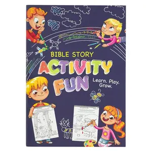 Bible Story Activity Fun Book for Kids Ages 5-8 - 30 Engaging Activities, Connect-the-Dots, Word Puzzles & Mazes - Faith-Filled Learning for Little Ones