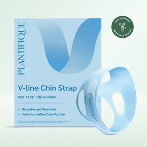 [PLANTIFIQUE Official Shop] Chin Strap for Face Contouring – V Line Lifting Mask, Reusable Ice Silk Face Band, Adjustable & Breathable Jawline Support for Women & Men