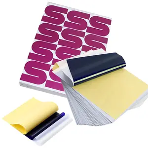 Tattoo Transfer Paper - 100 PCS Stencil Paper, 4 Layers 8.5" x 11" A4 Size Thermal Stencil Paper for Tattoo Transfer Kit Supplies
