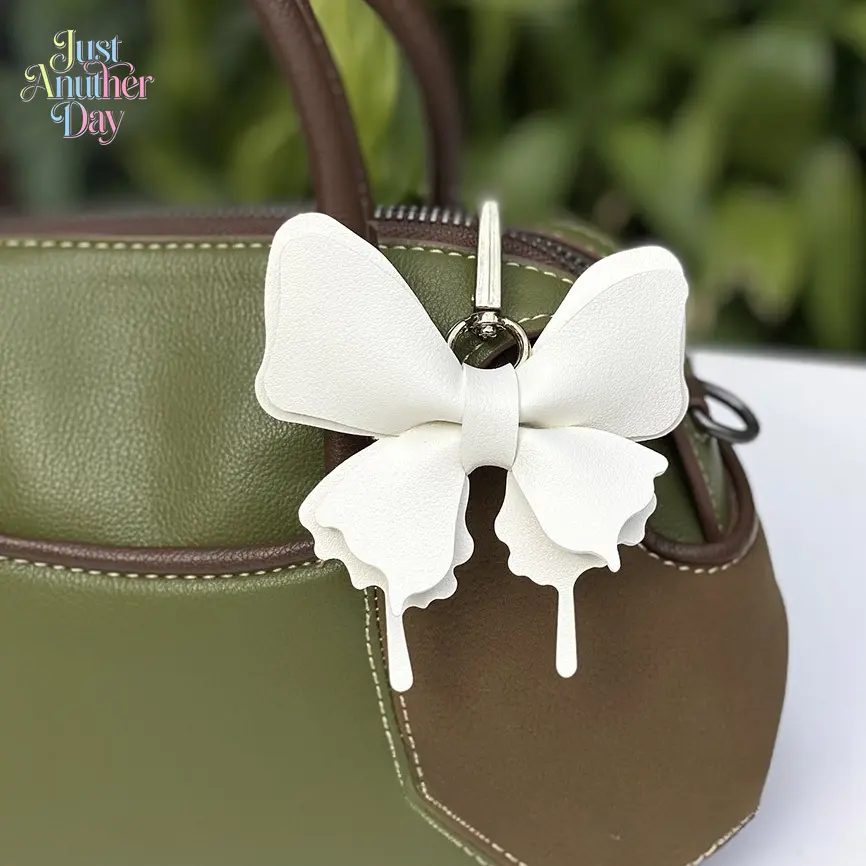 Layered Butterfly PU Leather Bag Charm, Colorful Butterfly Pendant with Detachable Metal Clasp, Cute All-Match Accessory for Handbags, Backpacks & Purses Layered Butterfly PU Leather Bag Charm, Colorful Butterfly Pendant with Detachable Metal Clasp, Cute All-Match Accessory for Handbags, Backpacks & Purses