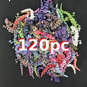 120 pieces of mini 3D printed gradient gecko decorations, suitable for home, car and desk decoration. Applicable for Christmas, Halloween, Easter, birthday gifts, party gifts, decoration and Halloween and Christmas decorations. Fidget owl edgecko print