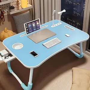 Laptop desk  bed , Foldable Lap Desk, Portable Lap tablet , Laptop Stand with Cup Holder & Tablet Slot & Lifting Handle for Working Writing Drawing & Eating