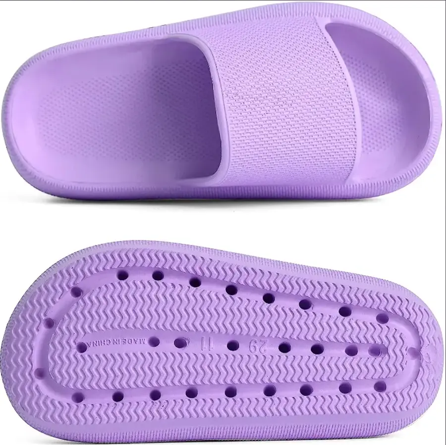 Soft Sole Slides - Anti-Skid Open Toe Platform Flipflop Slippers for Indoor Bathroom Shower with Cute Design - Breathable, Lightweight, and Comfortable slippers for women Shoe Footwear