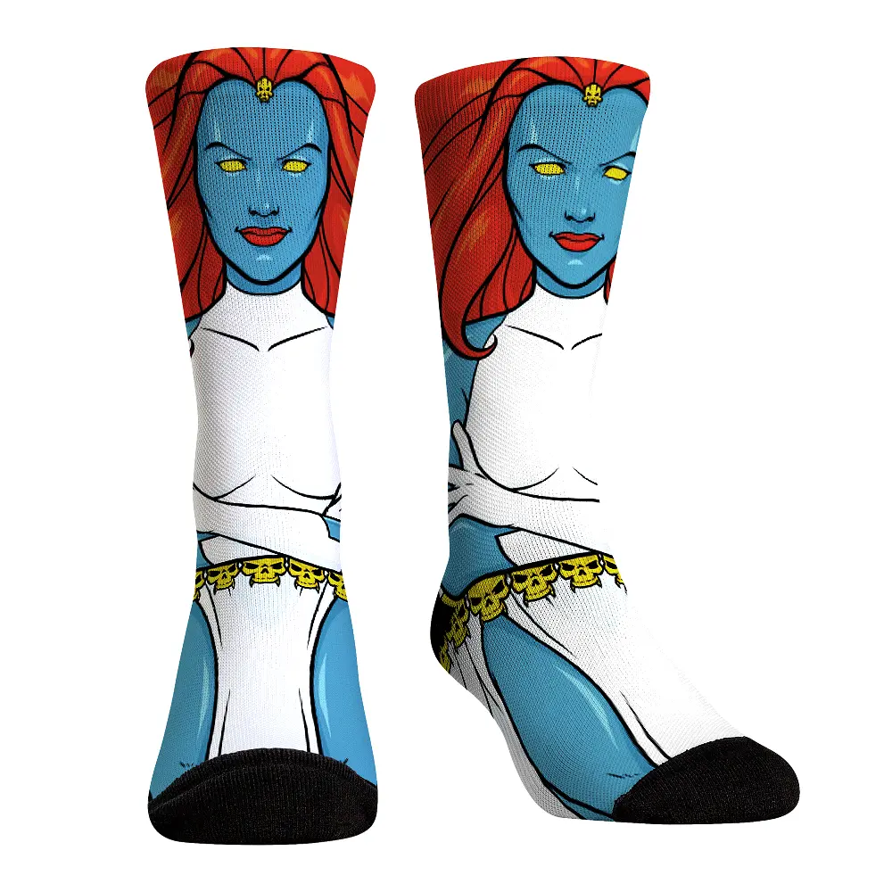 Rock Em Elite X-Men HyperOptic Character Crew Socks - Mystique