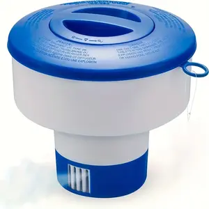 7-Inch Pool Float Chlorine Dispenser, Holds 3-Inch Tablets - Pool Chlorine Float with Adjustable Flow Vent, Balanced Chemical Dispenser [3 Tablet Capacity] 7-Inch Diameter Float Pool Accessories