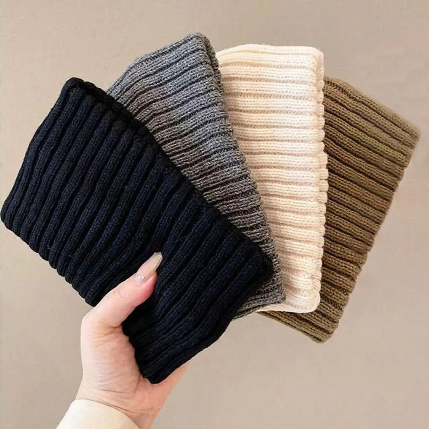 4 Packs Womens Winter Headbands Ear Warmers for Women, Winter Hair Accessories Wide Knit  Headband Warm  Band Hairband, Cold Weather Fashion Braided Headwrap (Winter Headband)