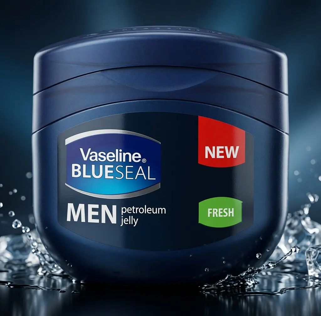 Vaseline Men Petroleum Jelly Fresh Scent 100 ml - Blue Seal Formula for Smooth Skin | Body Care - choose below Moisturizing Body Scented