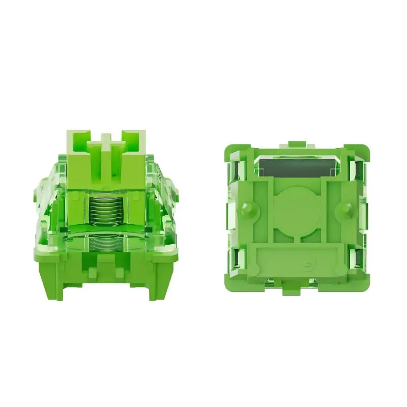 GATERON Magnetic Green Dragon Keyboard Switches - Hall Effect KB, Wall Stem, 3.0 LED Lighting, Arc-Shaped Processing, Factory Pre-Lubed Linear Switches, 20mm Longer Spring, Adjustable Pre-Travel for Gaming Keyboards (70 Pack), Hall Effect Keyboard, Premiu