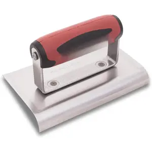 Curved Concrete Edger, 6 x 4 High Carbon Steel , 5/8 Lip x 1/2 Radius,  the , 138D