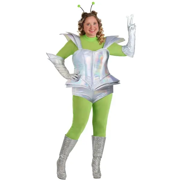 Plus Size Galactic Alien Babe Costume for Women