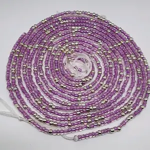 lilac waistbeads