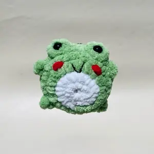 Unicorn Wranglers - Handmade- Crochet - Amigurumi- Plushie - Baby Frog w/keychain - Sold Individually