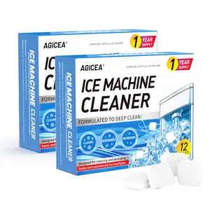 24-pack ice machine cleaner, descaling agent, citric acid formula, safe ingredients, suitable for ice machine cleaning, household cleaning,Outdoorfun