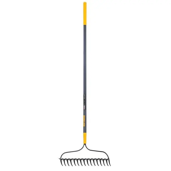 AMES-True Temper 34981969 28253100 16T Double Bow Rake with 57 in. Fiberglass Handle