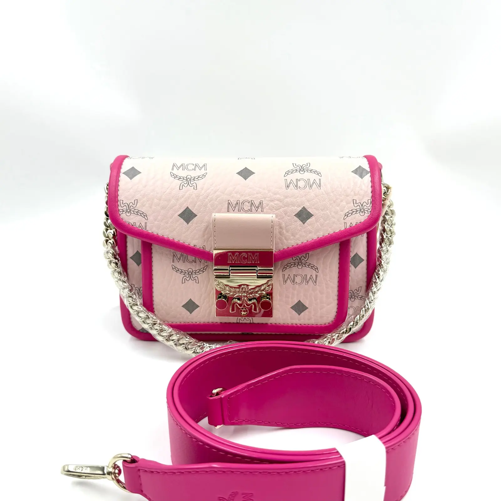 Pre-owned MCM As Shown Crossbody Bags HZ 6191 Patricia Visetos Crossbody 26.07.09