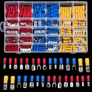 Insulated Wire Electrical Connectors, Crimp-Butt, Crimping Terminals, Ring, Spade & Terminals Cable Lugs Assortment Kit, Home Improvement & Home Accessories