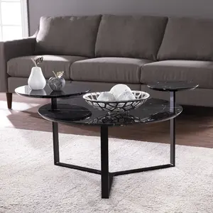 Dreamzon furniture Saxelby Faux Marble Cocktail Table